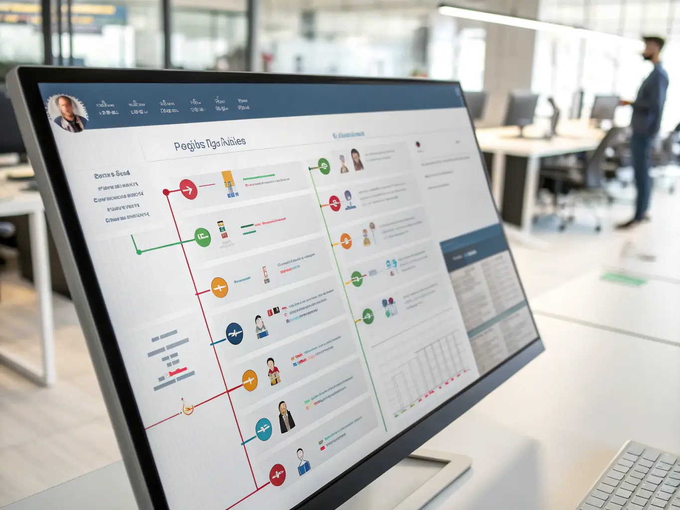 A visual representation of a well-structured project plan, showcasing clear timelines, milestones, and resource allocation, all managed within a user-friendly digital interface.