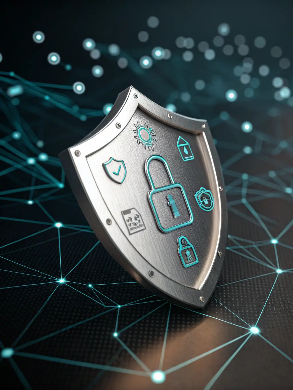 An abstract image representing darknets, with encrypted connections and secure communication channels. The image should convey the idea of highly secure and private networks.