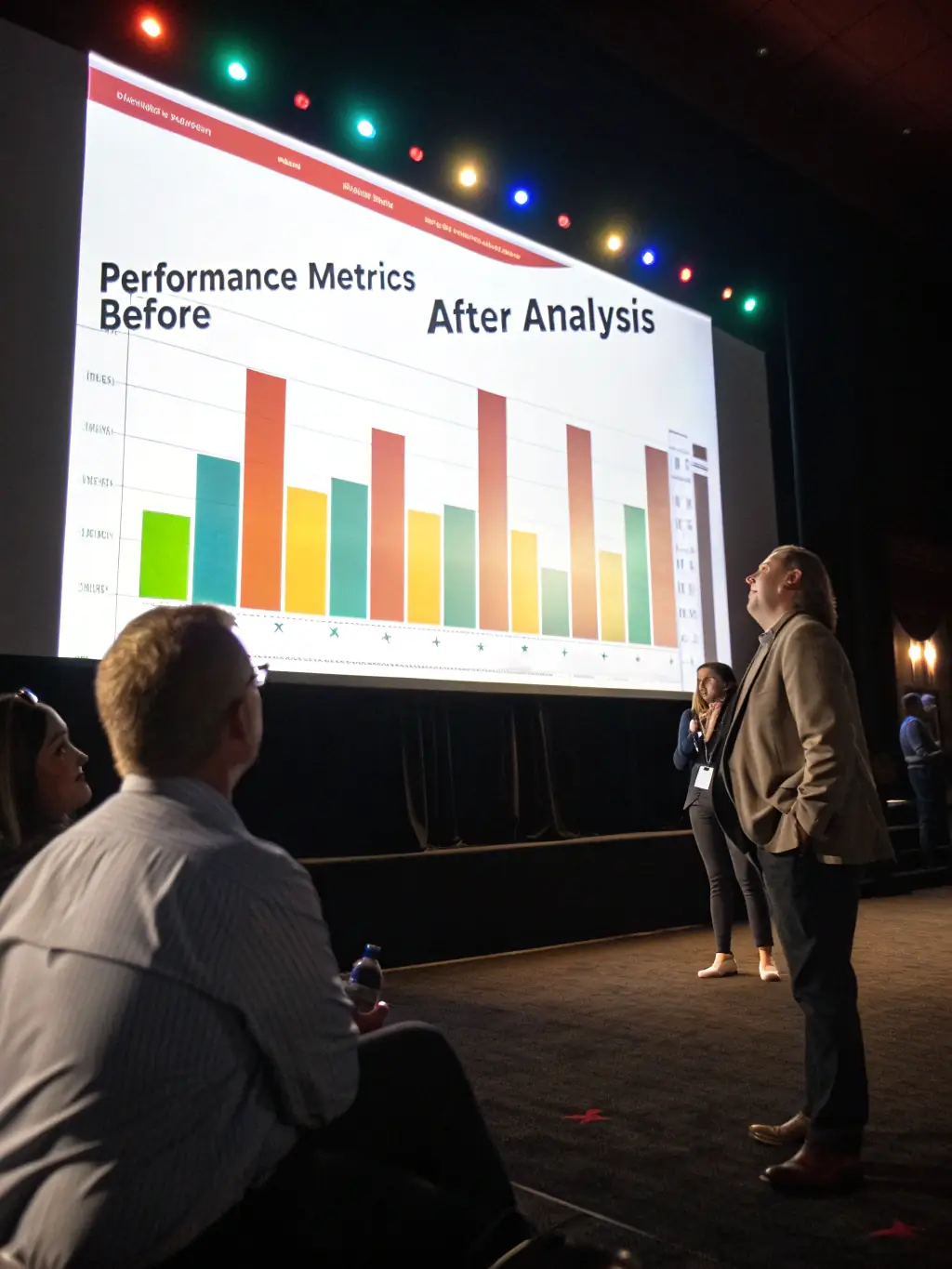 A graph comparing a client's performance metrics against industry benchmarks, showcasing S4B Tech's benchmarking and analysis expertise.