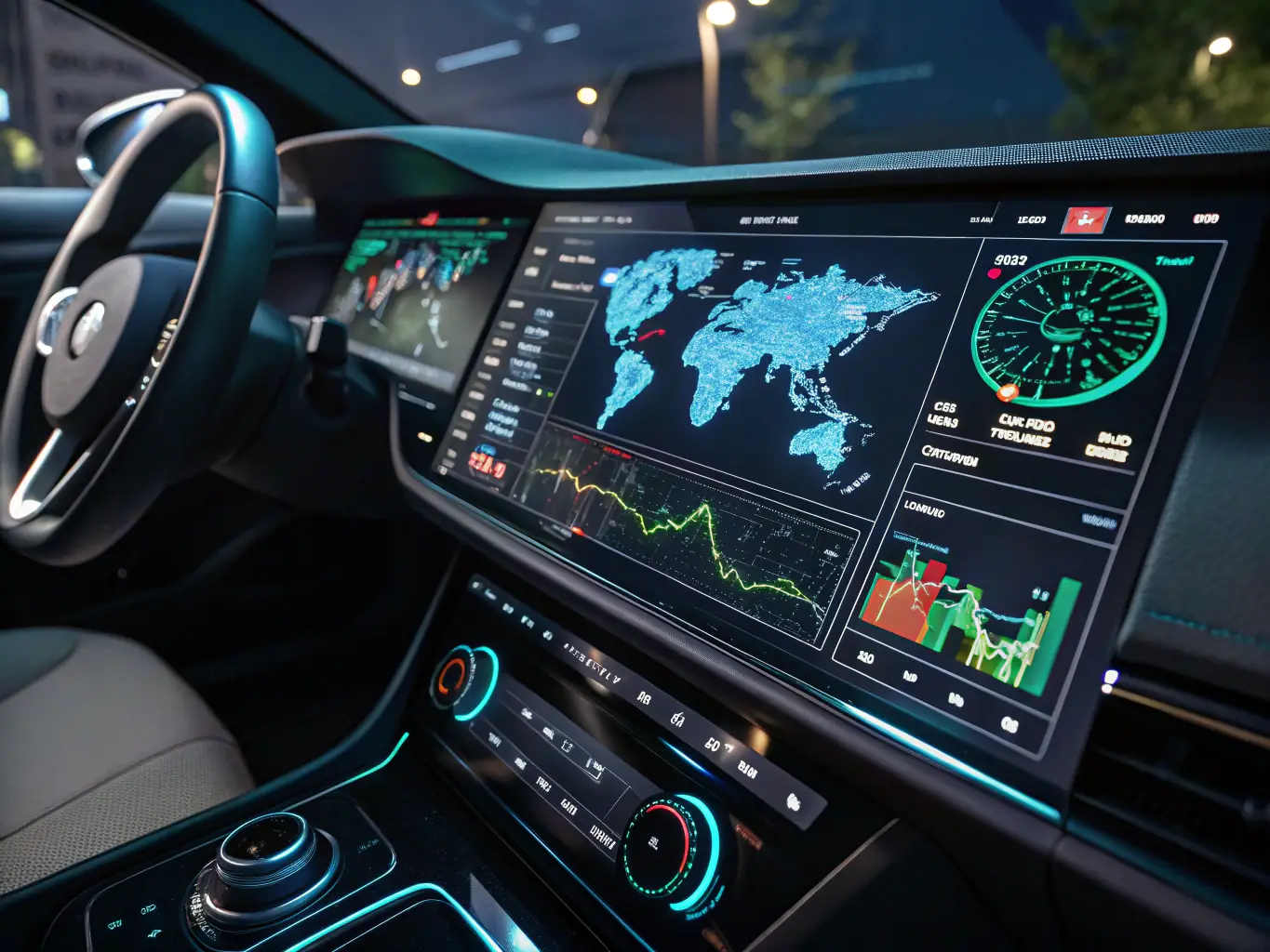 A digital dashboard displaying project timelines, resource allocation, and key performance indicators, illustrating data-driven project management.